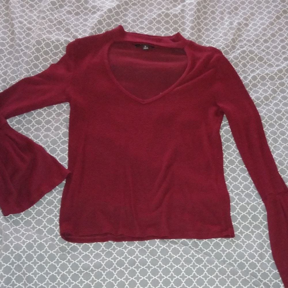 Long Sleeve V Neck Top🎀